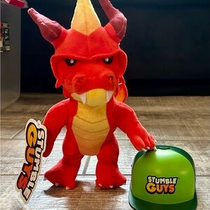Stumble Guys 8" Plush Dragon Inferno & Surprise Blind Bag Mystery Figure